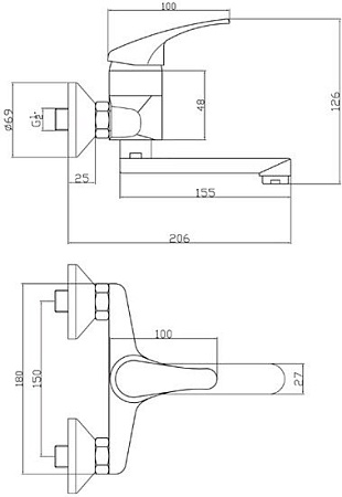 Смеситель Ferro Basic BBC3