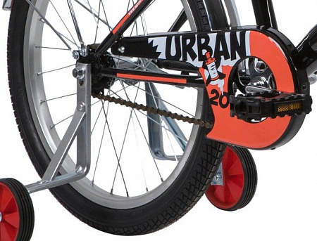 Детский велосипед Novatrack Urban 20 2020 203URBAN.BK20 (черный/красный)