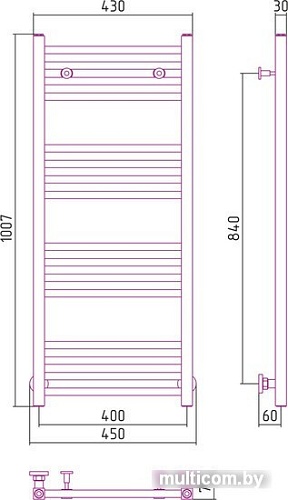 Полотенцесушитель Сунержа Модус 1000x400 00-0250-1040