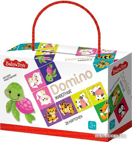 Развивающая игра Baby Toys Домино Животные 04047