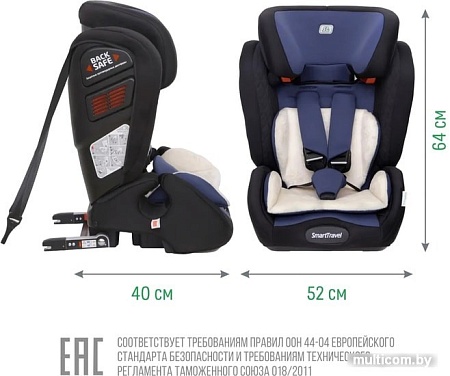 Детское автокресло Smart Travel Magnate Isofix KRES2068 (синий)