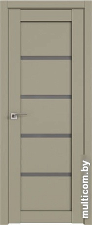 Межкомнатная дверь ProfilDoors 2.09U 80x200 (шеллгрей/стекло графит)