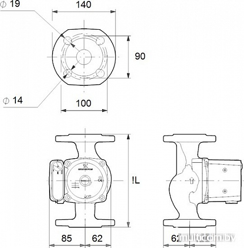 Насос Grundfos UPS 32-80 F 220