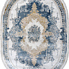 Прикроватный коврик Safyun Liparis LP364-CREAM-BLUE-OVAL (0.8x1.5)