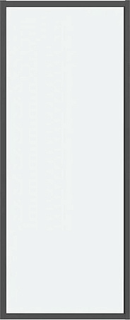 Душевая стенка Grossman Style 90x195 200.K33.05.90.21.00 (черный матовый, стекло прозрачное)