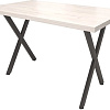 Обеденный стол Millwood Loft X Light 160x80 (белый Craft/черный)