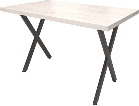 Обеденный стол Millwood Loft X Light 160x80 (белый Craft/черный)