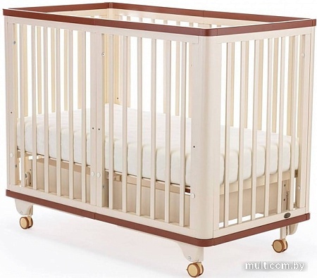 Кроватка-трансформер Nuovita Ferrara Swing 125x65 (слоновая кость)