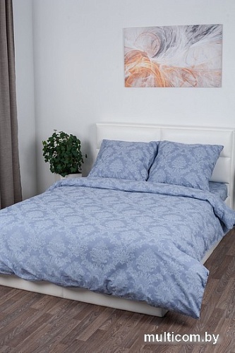 Постельное белье Миланика Графит 2сп (поплин-жаккард)