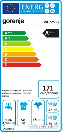 Стиральная машина Gorenje WE72S3B