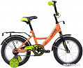 Детский велосипед Novatrack Vector 14 (оранжевый, 2019)