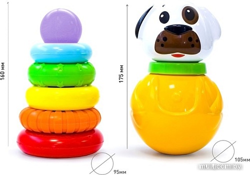 Пирамидка Knopa неваляшка+пирамидка 82043