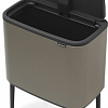 Brabantia Bo Touch Bin 36 л (платиновый)