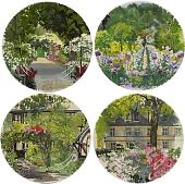 Набор десертных тарелок Gien Paris A Giverny 1738B4MX50