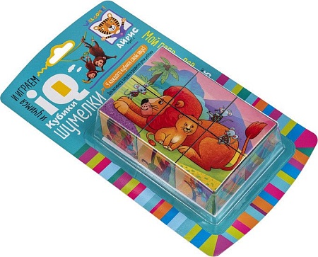 Кубики Айрис-Пресс Умные кубики. Шумелки. Мой папа – лев 9785811275847