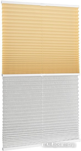 Плиссе Delfa Basic Uni СПШ-3105/3504 Basic Transparent (81x160, бежевый/белый)