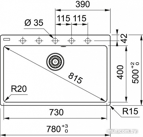 Кухонная мойка Franke Centro CNG 610-73 114.0628.436 (оникс)