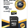 Карта памяти Exployd Premium Series microSDXC 128GB EX128GCSDXC10UHS-1-ELU3 (с адаптером)