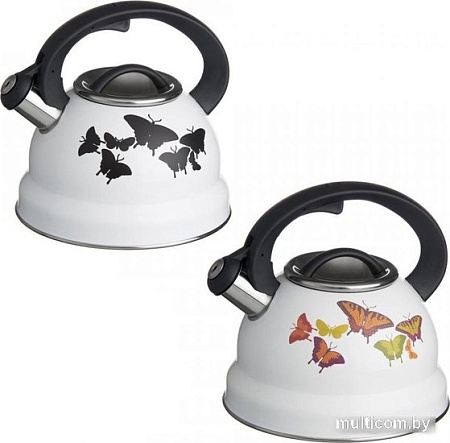 Чайник со свистком Катунь КТ-132 (бабочки)