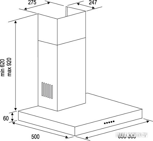 Кухонная вытяжка KUPPERSBERG OPERA 60 X 4HPB