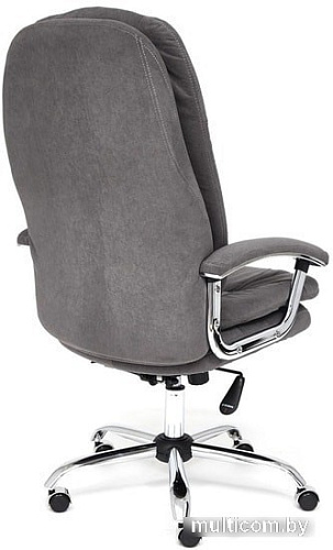 Кресло TetChair Softy LUX (флок, серый)