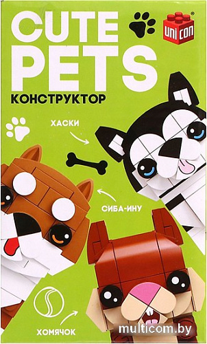 Конструктор Unicon Cute pets 9278945 Сиба-Ину