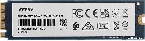 SSD MSI Spatium M450 V1 500GB S78-440K380-P83