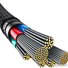 Кабель Baseus Unbreakable Series USB Type-C - USB Type-C (1 м, черный)