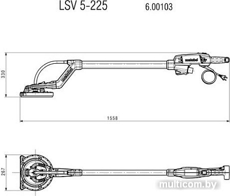 Шлифмашина для стен и потолков Metabo LSV 5-225 600103000
