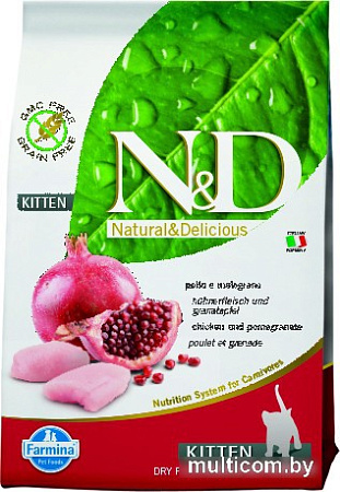 Корм для кошек Farmina N&D Cat Chicken & Pomegranate Kitten 0.3 кг
