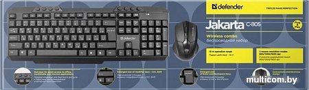 Клавиатура + мышь Defender Jakarta C-805 RU