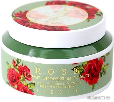 Jigott Крем для лица тонизирующий с экстрактом розы 100 мл