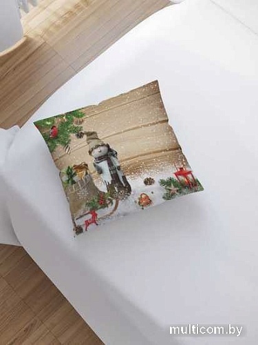Чехол на подушку JoyArty Новогодний домовенок sl_21436