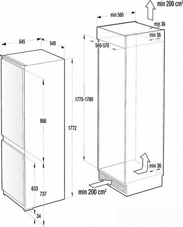 Холодильник Gorenje NRKI4181E1