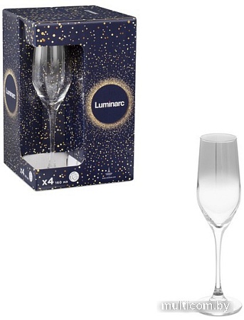 Набор бокалов для шампанского Luminarc Selest Серебряная дымка O0092