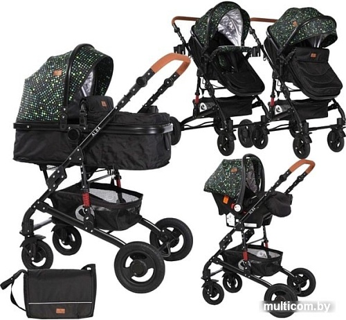 Универсальная коляска Lorelli Alba (3 в 1, черный, без сумки)