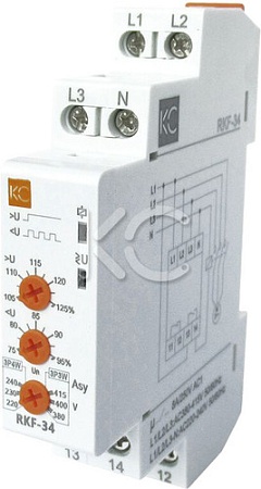 Реле контроля фаз КС RKF-34 82747