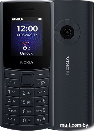 Кнопочный телефон Nokia 110 4G Dual SIM (темно-синий)