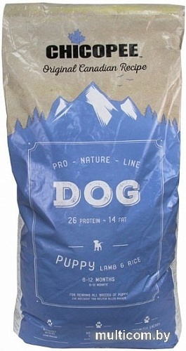 Сухой корм для собак Chicopee PNL Puppy Lamb & Rice 20 кг