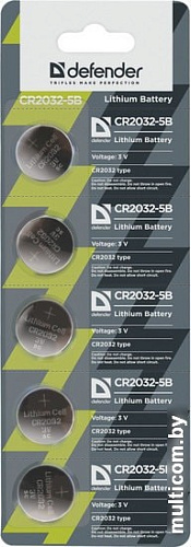 Батарейки Defender CR-2032 5 шт. CR2032-5B