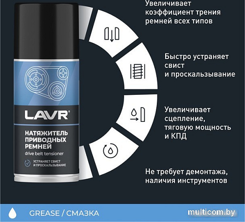 Lavr Натяжитель приводных ремней Ln1743 210мл