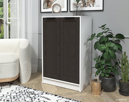 Тумба Интерлиния Концепт Тренд КТ-Т64 (белый платинум/дуб английский)