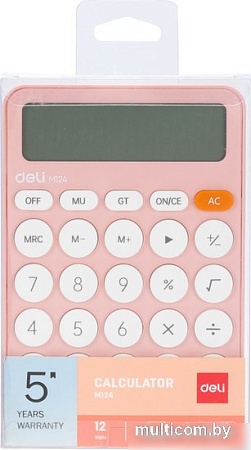 Калькулятор Deli EM124PINK