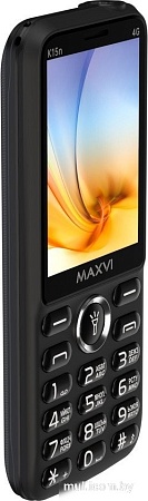 Телефон Maxvi K15n 4G (черный)