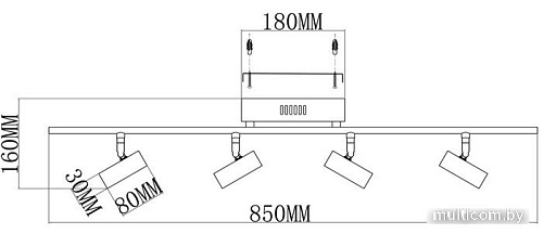 Спот Moderli Right V5041-4WL