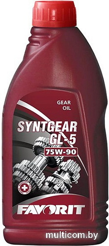 Трансмиссионное масло Favorit Syntgear 75W-90 GL-5 1л