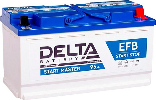 Автомобильный аккумулятор Delta EFB R+ (95 А·ч)