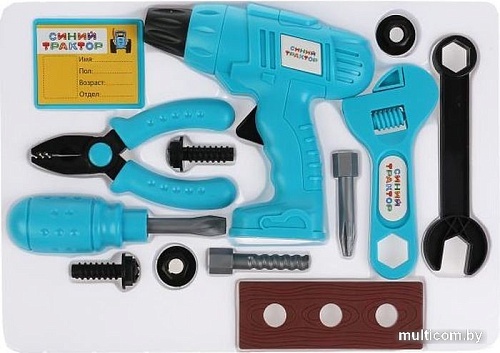 Набор инструментов игрушечных Играем вместе Синий трактор 1703K162-R
