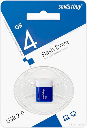 USB Flash SmartBuy Lara 4GB (синий)