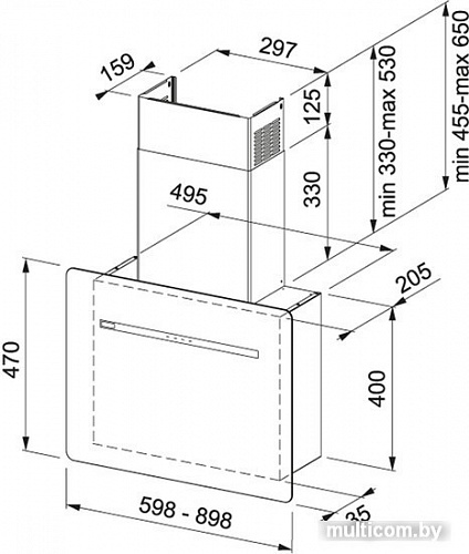Кухонная вытяжка Franke Smart Flat FSFL 905 BK 330.0489.612